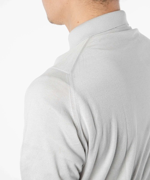 JOHN SMEDLEY 半袖ニット クリーム メンズ 7枚目