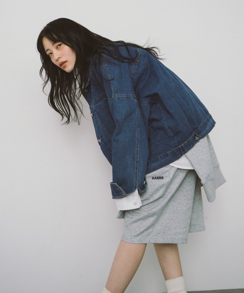 HANNE デニムジャケット gジャン ルーズフィットワークジャケット