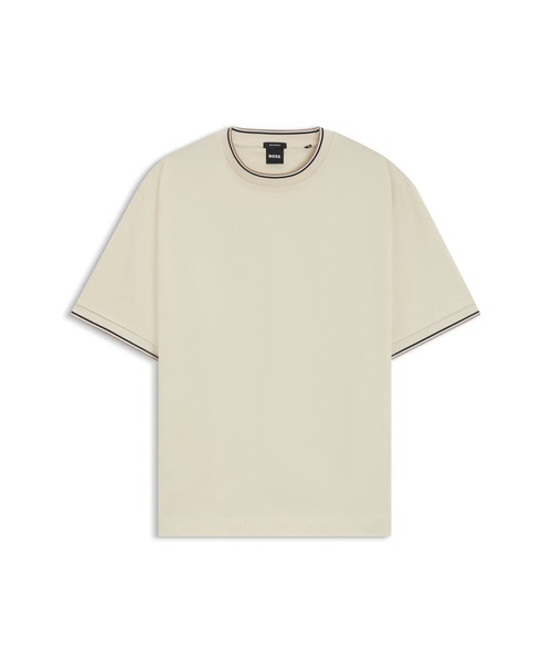 BOSS（HUGO BOSS） tシャツ シルケットコットン Tシャツ ストライプ