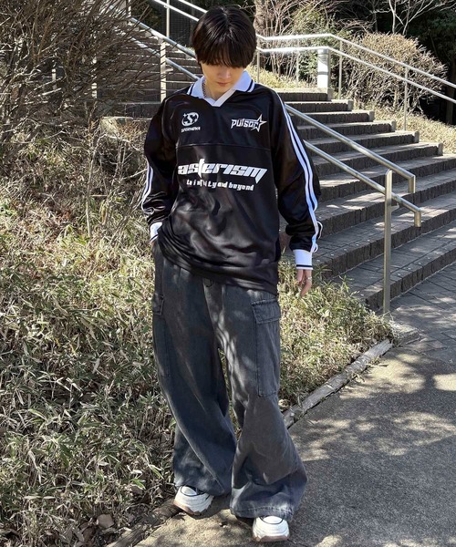 マクロスΔ ユニフォーム風　メッシュTシャツ　希少 ロッキン　2017 Confirm（コンファーム） tシャツ ユニフォームライク フロントロゴ