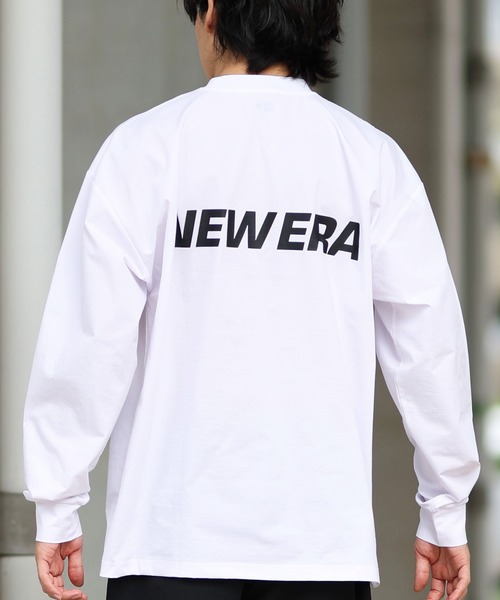 ニューエラ（NEW ERA）（メンズ）長袖 コットン Tシャツ DOG