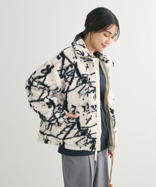 「Green Parks」 「chocol raffine robe」ジップアップブルゾン FREE ホワイト系その他2 レディース_画像9