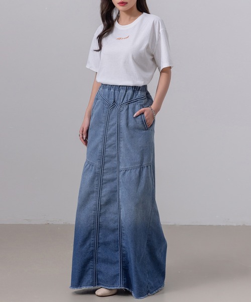 DAY CLOSET デニムスカート レディース ニュアンス