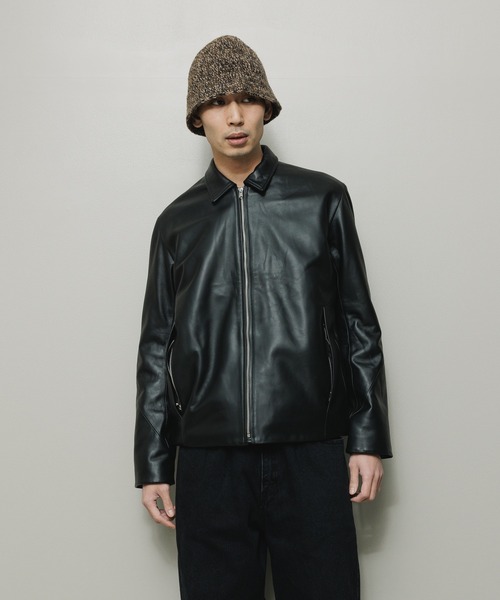 BAL 革ジャン ライダース TECH LEATHER ZIP JACKET メンズ