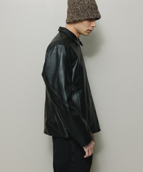 BAL 革ジャン ライダース TECH LEATHER ZIP JACKET メンズ
