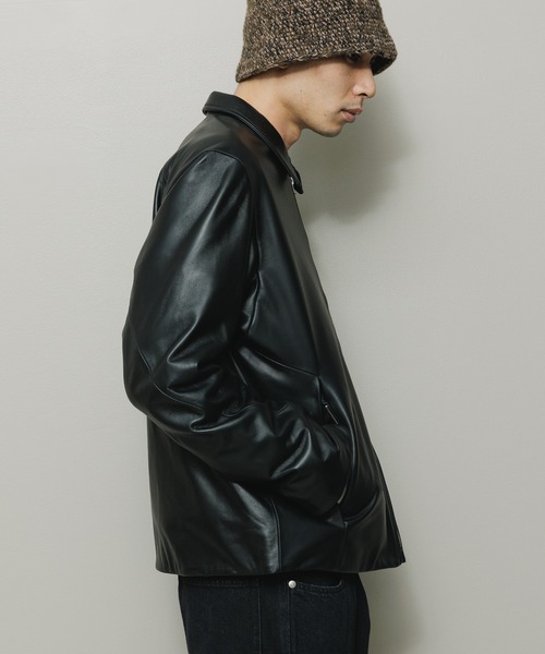 BAL 革ジャン ライダース TECH LEATHER ZIP JACKET メンズ
