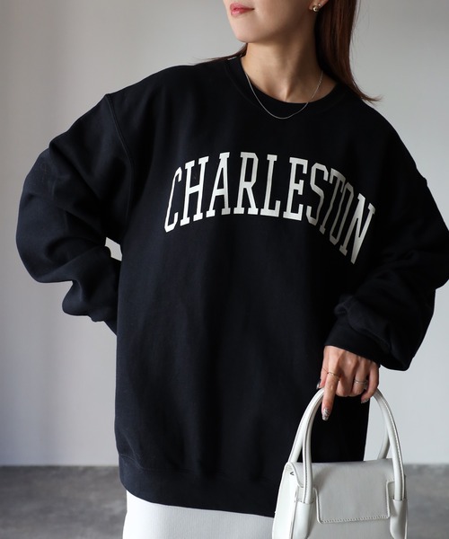 [Riberry] [GILDAN] тренировочный cut and sewn LARGE черный женский 