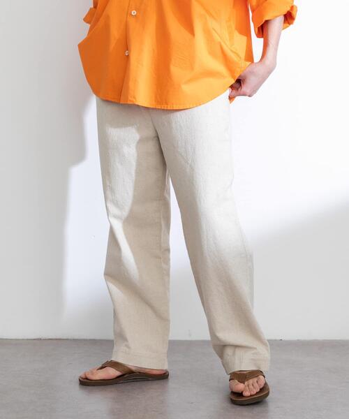 URBAN RESEARCH Sonny Label パンツ コットンリネンワイド