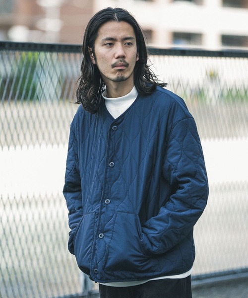 【美品】 MU SPORTS デタッチャブル キルティング ブルゾン 42 URBAN RESEARCH Sonny Label キルティングブルゾン MEDIUM カーキ