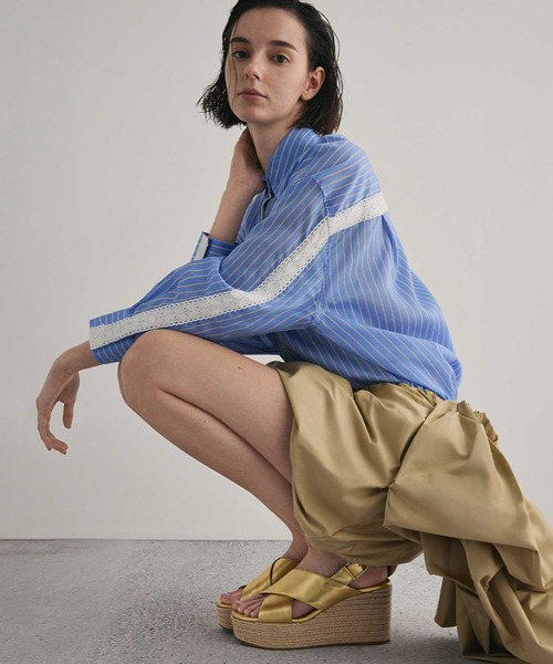 CHARLES ＆ KEITH サンダル クロスオーバー エスパドリーユ