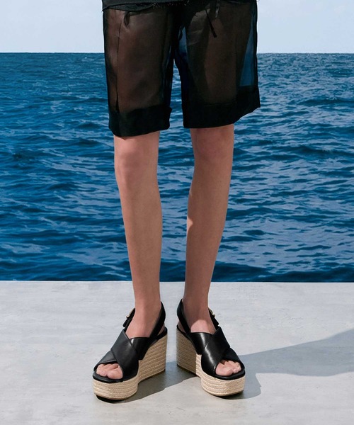 CHARLES ＆ KEITH サンダル クロスオーバー エスパドリーユ