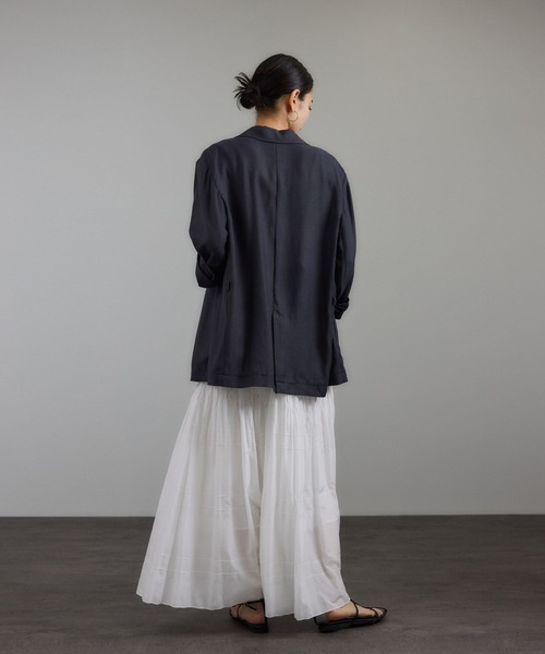SALON adam et rope' ダフタフォームスカート グレー SALON adam et rope' ダフタフォームスカート グレー