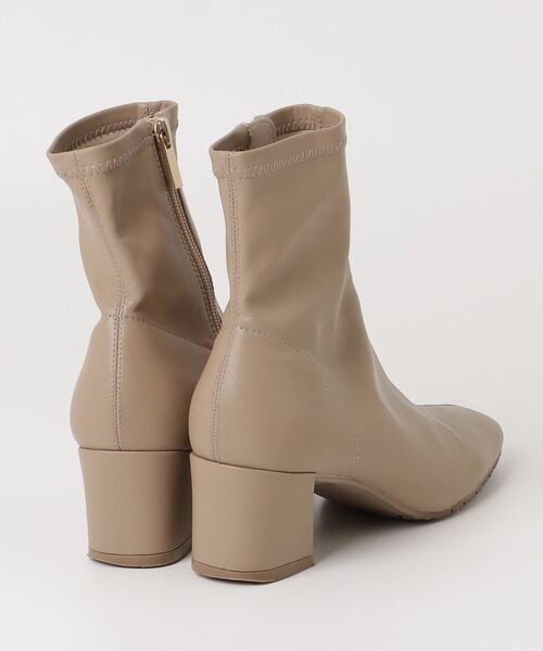 「LE TALON」 ショートブーツ S ベージュ レディース_画像2