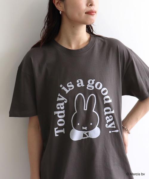 Miffy（ミッフィー） tシャツ 半袖 「miffy/ミッフィー」英字プリント 