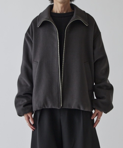 Lui's ルイス　ビーバーメルトンzipブルゾン Lui's（ルイス） ブルゾン アウター ビーバーメルトンZIPブルゾン