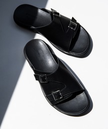 サンダル コンフォート ダブルモンク ストラップ カバード レザーサンダル / UNISEX メンズ｜ZOZOTOWN Yahoo!店