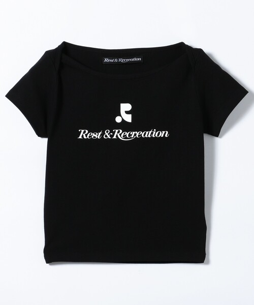 「FREAK'S STORE」 半袖Tシャツ フリ- ブラック レディース