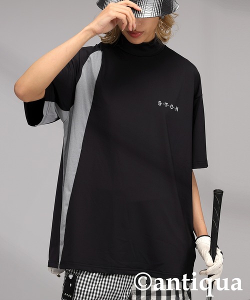 tシャツ 「STCH」アシメロゴトップス レディース メンズ