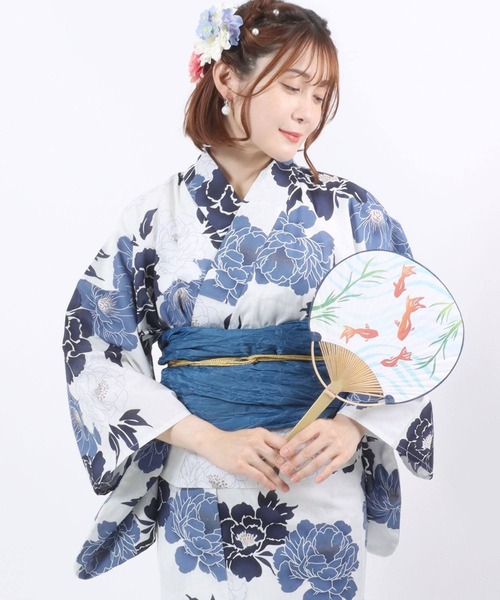 浴衣 セット 2部式 1人で着やすい 子供〜大人 浴衣 着用動画あり ひとりで簡単に着付けできる 二部式