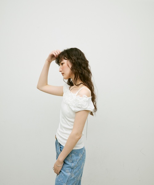 Frill detail sleeveless / フリルディテールノースリーブ レディース