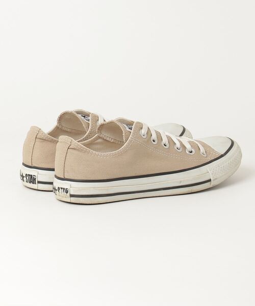 「CONVERSE」 ローカットスニーカー 24.5cm ベージュ レディース