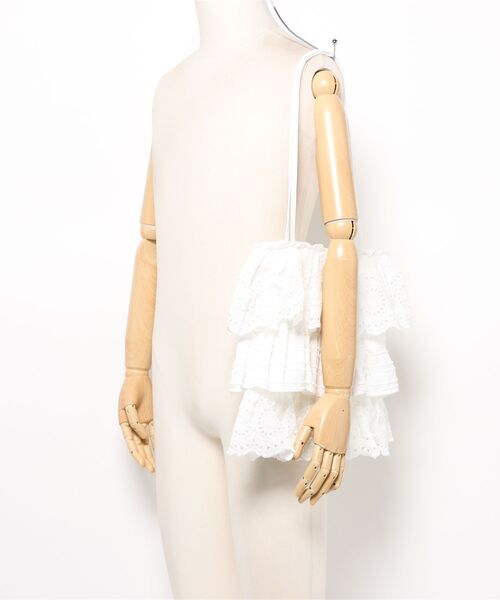 Chiina トートバッグ Chiina / フリルレース トートバッグ レディース