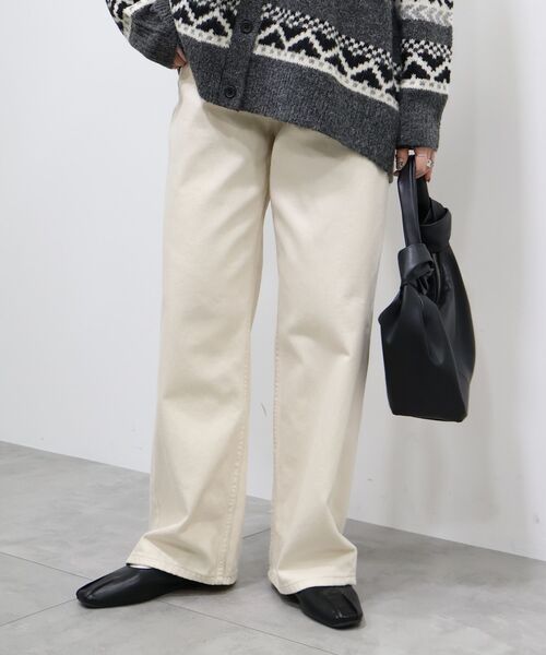 「AMERICAN HOLIC」 加工デニムパンツ X-SMALL ライトインディゴブルー レディース