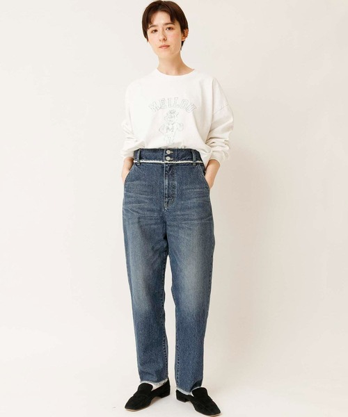 「Johnbull」 加工デニムパンツ LARGE インディゴブルー レディース