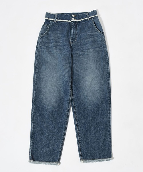 「Johnbull」 加工デニムパンツ LARGE インディゴブルー レディース
