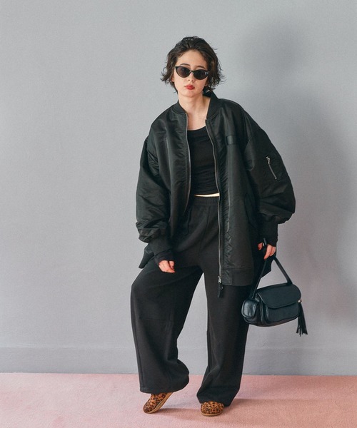 niko and…（ニコアンド） ma1 ma-1 リバーシブルロングMA‐1 レディース