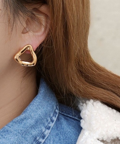 yu-ka ピアス YU-KA:ニュアンストライアングルピアス nuance triangle 
