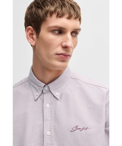 BOSS（HUGO BOSS） シャツ リラックスフィットシャツ コットン
