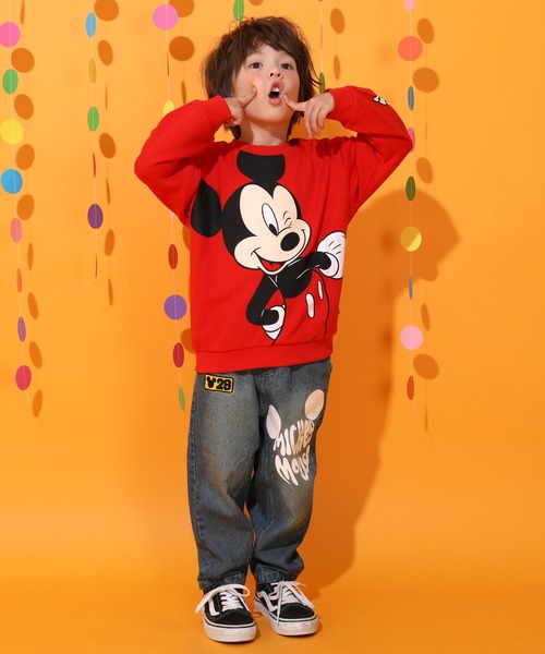 Disney（ディズニー） トレーナー 親子お揃い BIGフェイストレーナー
