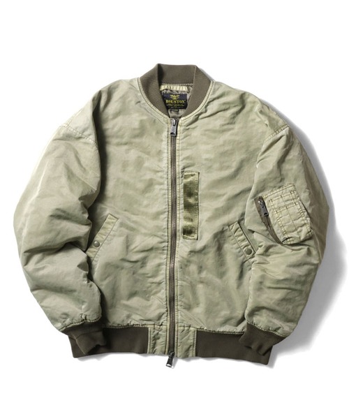 HOUSTON（ヒューストン） ma1 ma-1 HOUSTON ピグメント加工MA-1 メンズ