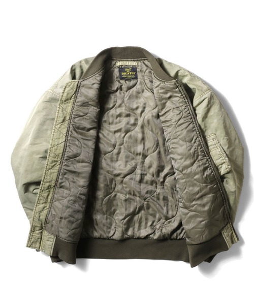 HOUSTON（ヒューストン） ma1 ma-1 HOUSTON ピグメント加工MA-1 メンズ