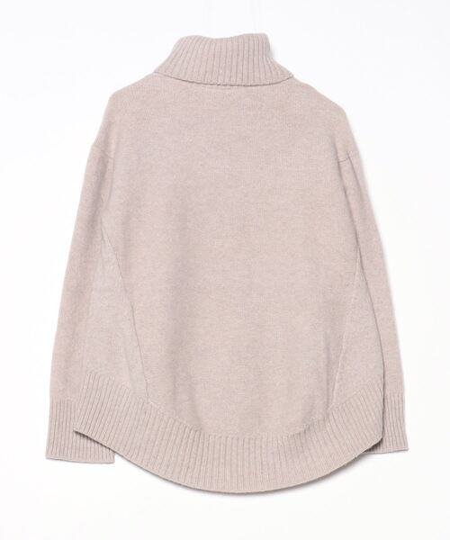 フレームワーク　ハイネックプルオーバー　ベージュ FRAMeWORK（フレームワーク） タートルネックニット - ベージュ
