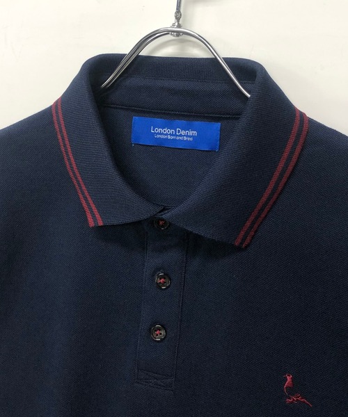 「London Denim」 半袖ポロシャツ 48 ホワイト メンズ_画像3