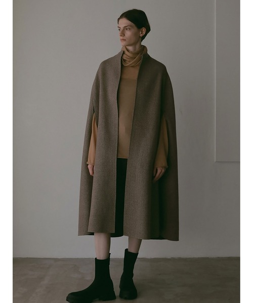 ADAWAS（アダワズ） ニットポンチョ FREE オフホワイト レディース