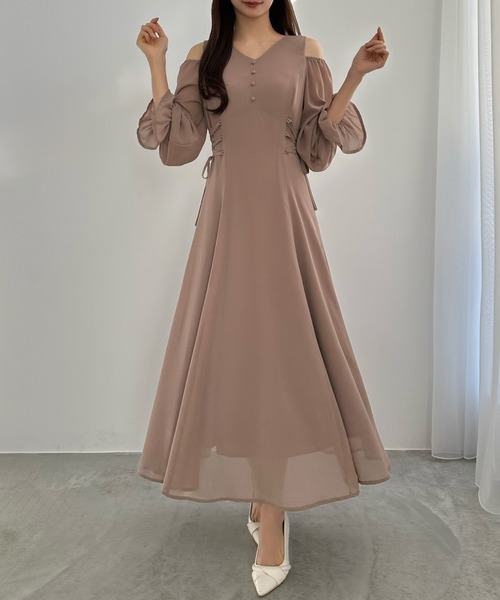 CENEA（セネア） ワンピース キャンディースリーブシアーコルセット