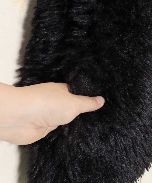 Bluelea ブルレア ジレ ベスト ファー ブラック Bleu Bleuet（ブルーブルーエ） ベスト ジレ プードルファーベスト