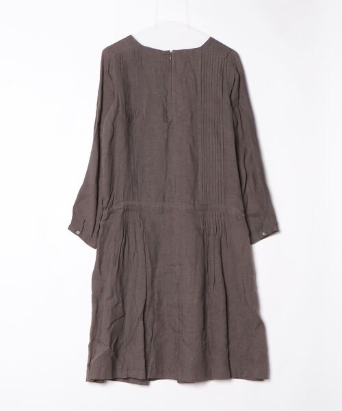 「haupia」 長袖ワンピース 38 ブラウン レディース_画像2