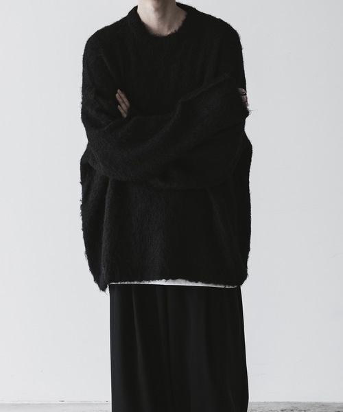 「remer」 長袖ニット MEDIUM グレー メンズ_画像4