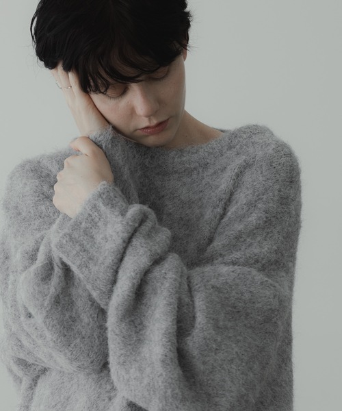 「remer」 長袖ニット MEDIUM グレー メンズ_画像6