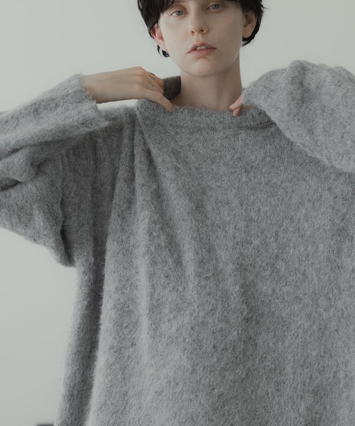 「remer」 長袖ニット MEDIUM グレー メンズ_画像7