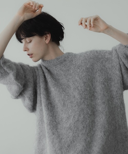 「remer」 長袖ニット MEDIUM グレー メンズ_画像9