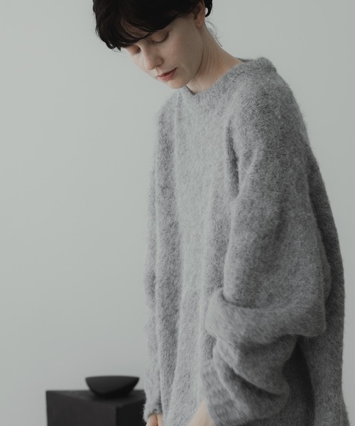 「remer」 長袖ニット MEDIUM グレー メンズ_画像10