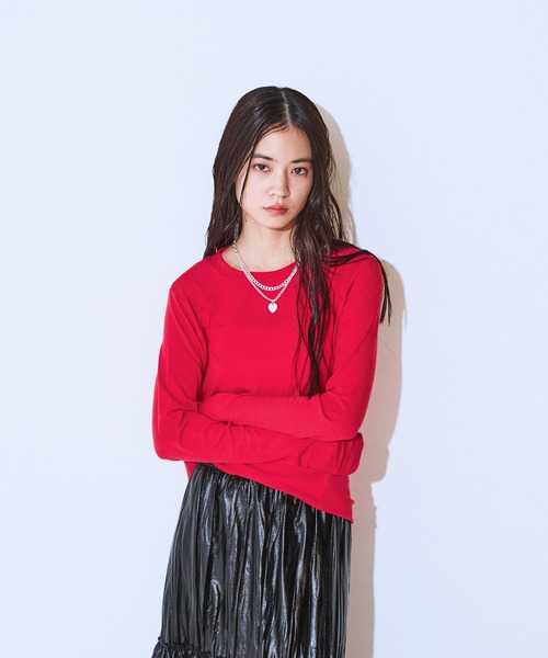 JEANASIS（ジーナシス） tシャツ シルキータッチクルーLS TEE/629911