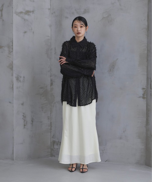 「feepur」 長袖シャツ MEDIUM アイボリー レディース_画像4