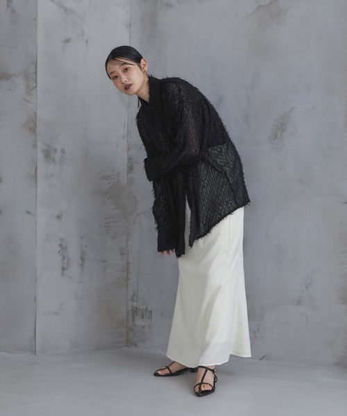 「feepur」 長袖シャツ MEDIUM アイボリー レディース_画像6