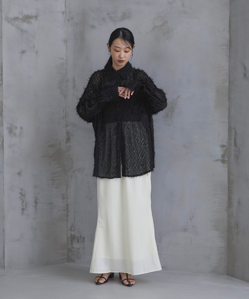 「feepur」 長袖シャツ MEDIUM アイボリー レディース_画像8